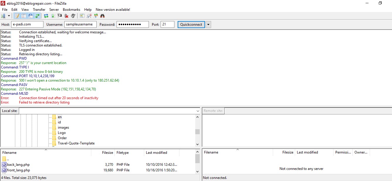 Filezilla error 200 type set to a 227 entering passive mode Filezilla error 200 type set to a 227 entering passive mode comodo trustconnect vpn free